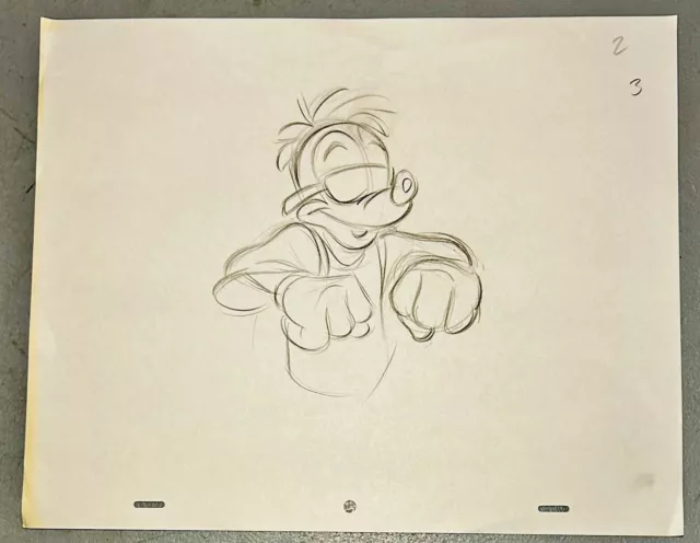 1990s Disney Animation Production Drawing Sketch Art MAX GOOF from Goof Troop