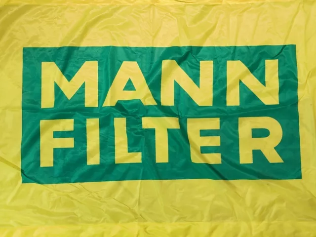 MANN Filter 2-1/2' X 12-1/2' Marine Promotional Display Advertising Banner Flag