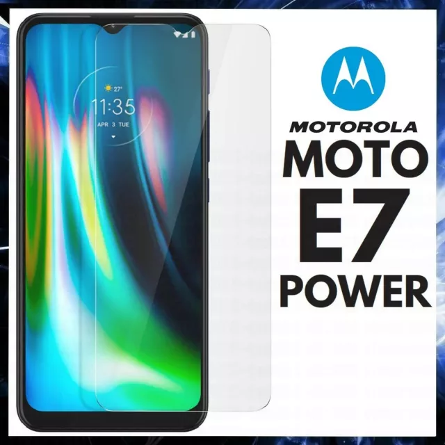 For MOTOROLA MOTO E7 POWER FULL COVER TEMPERED GLASS SCREEN PROTECTOR GENUINE