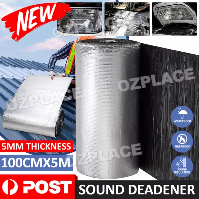 Sound Deadener Roller Car Insulation Mat Heat Shield Noise Adhesive Foam 1Mx5M