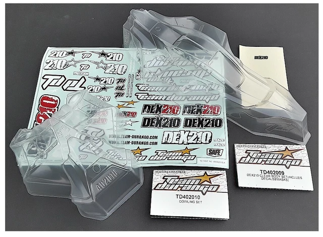 1st Edition RC Team Durango DEX210 TD402009 TD402010 Body + Cowling Old Stock