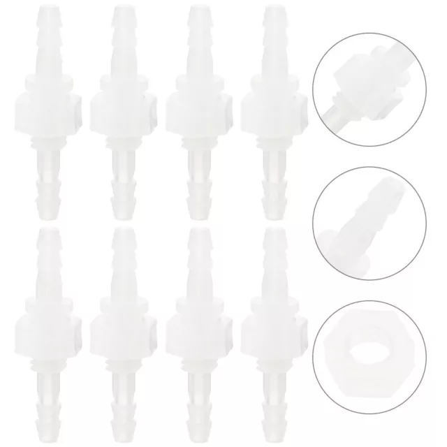10 Pcs Connector Barbed Splicer Joint Adapter 1/4 Quick Accessories