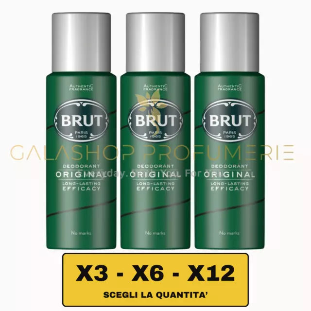 Brut Original Deodorante Spray 200 Ml Deo Uomo Man Classic | Scegli La Quantita'