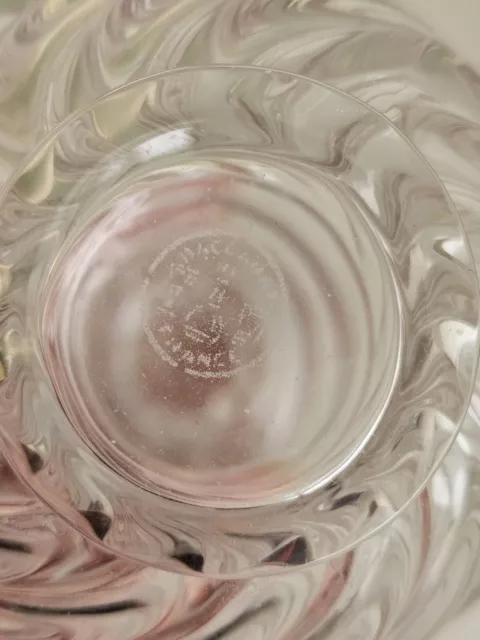 Baccarat SWIRL Glass Crystal Perfume Bottle. Pristine Conditions