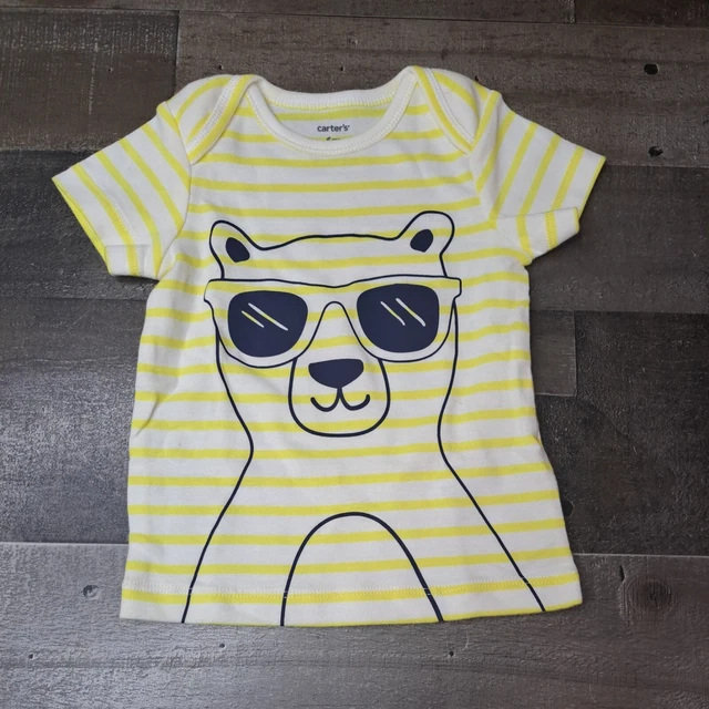 Carters Baby Boys 6 Months New Pants Set Love Bear with Sunglasses 3 Piece NWT 2