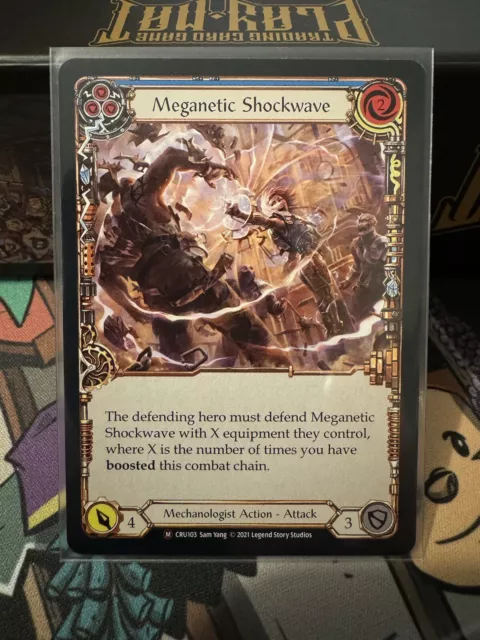 Meganetic Shockwave Majestic CRU103 Crucible Of War Unlimited Flesh And Blood NM