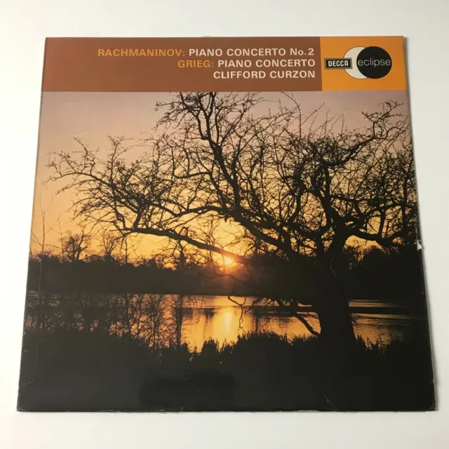 Rachmaninov/Grieg/Curzon- Piano Concerto LP Vinyl Record - ECS 753