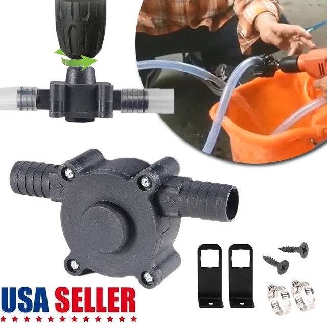 1 Hand Electric Drill Drive Self-Priming Pump Mini Oil Fluid Water Transfer Tool