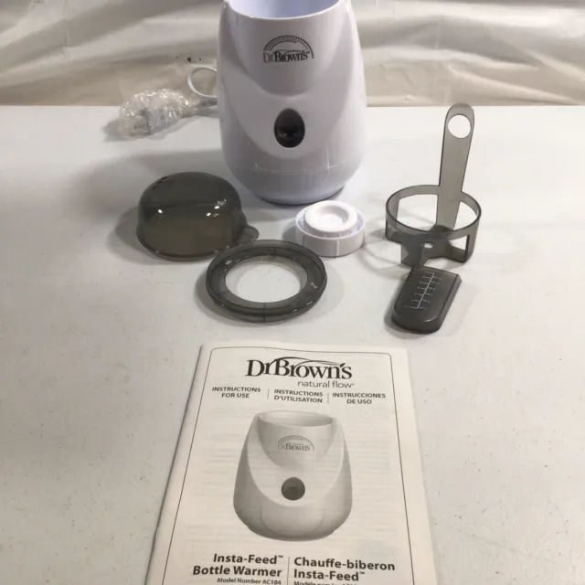 Dr. Brown’s AC184 White Black Portable Insta-Feed Baby Bottle Warmer Used