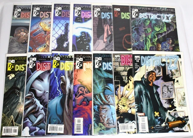 Marvel Knights - District X Marvel PSR #1-14 Complete Series Bishop Mr. M Part 1