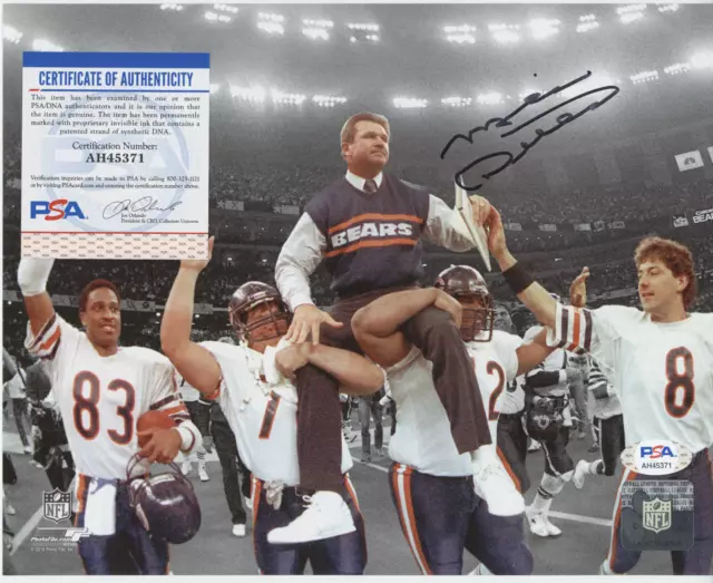 Mike Ditka Signed 8x10 Auto Autograph PSA DNA Signature Bears Superbowl Champs
