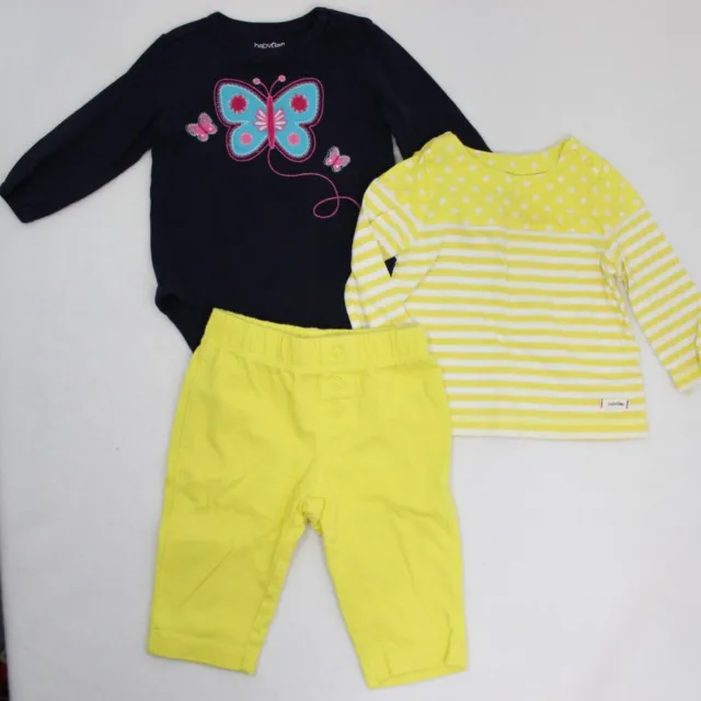 Baby Gap 3-6 Month Lot Clothing 3 Pieces Shirt Bodysuit Pant Infant Girl
