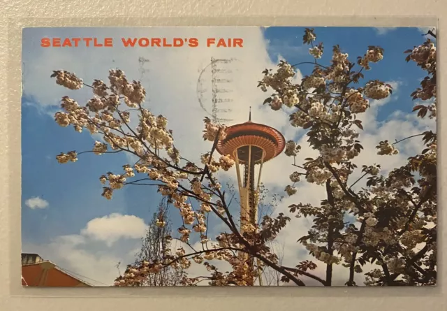 Vintage Postcard 1962 Seattle Worlds Fair Space needle Unposted