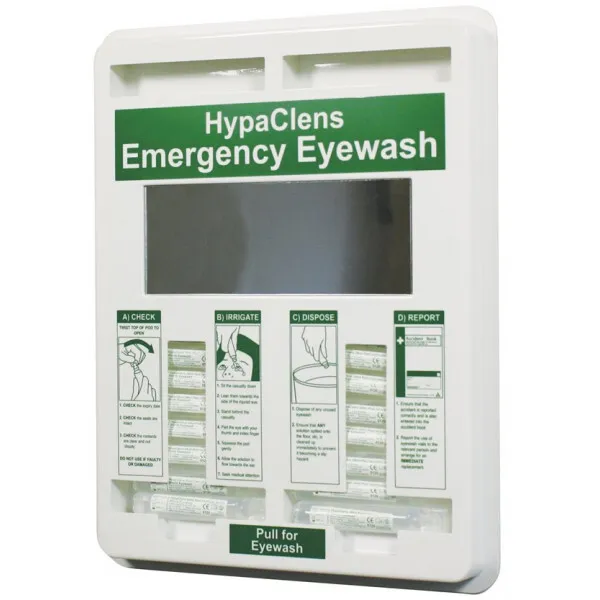 SAFETY FIRST AID HypaClens Eyewash Dispenser with 25 x 20ml Eyewash Pods - E498