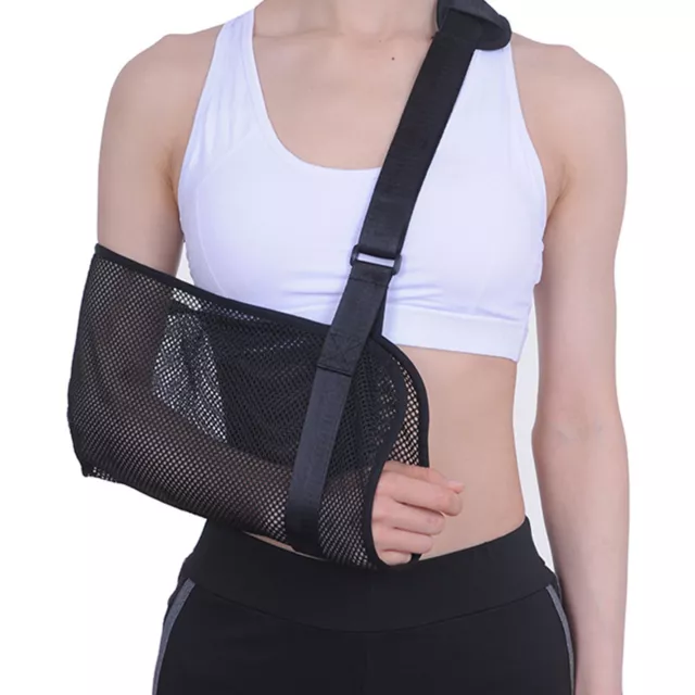 Breathable Mesh Shoulder Arm Sling Elbow Brace Support Adjustable Immobilizer