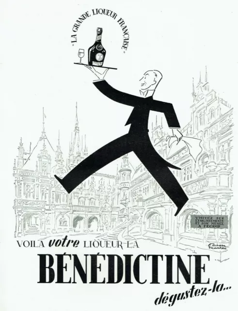 Publicité Advertising 0222  1951  la Grande  liqueur de France Bénédictine