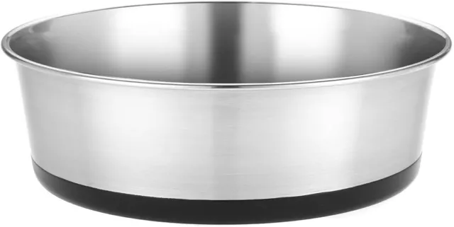 Stainless Steel Dog Bowl. Heavy Gauge, Non Slip, Non Skid, Food Bowl, Water Bowl