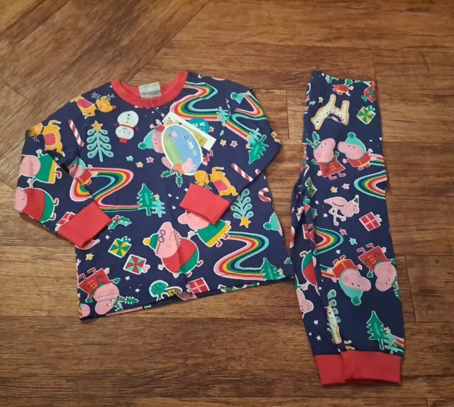 Pigiama Natale Peppa Pig età 18 - 23 mesi nuovo con etichette pigiama Matalan NUOVO