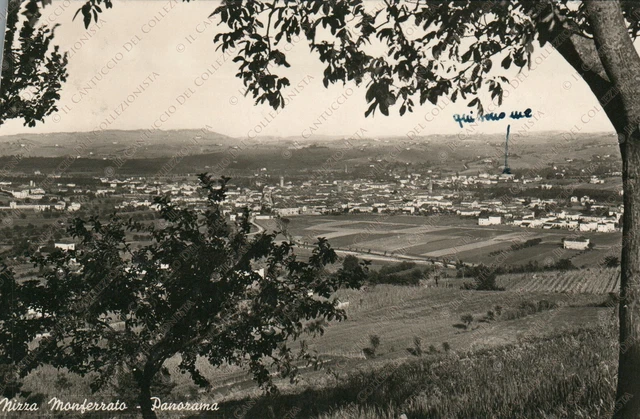 1946 NIZZA MONFERRATO Panorama Asti Cartolina