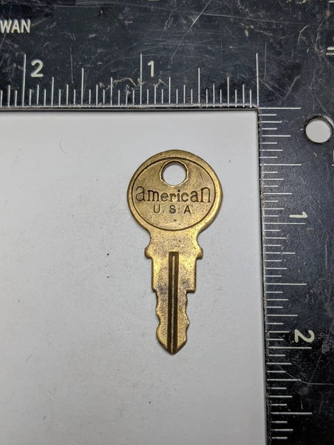 AMERICAN JUNKUNC Bros Key - Vintage Brass Key for Vending Gumball Machine Slot