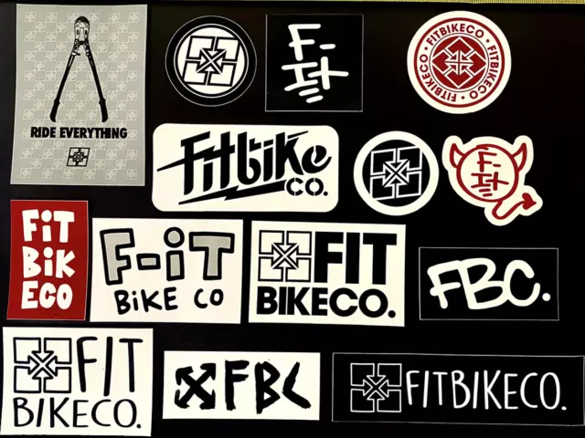 Fit bike co  BMX assorted Sticker Pack BMX 14pc kit