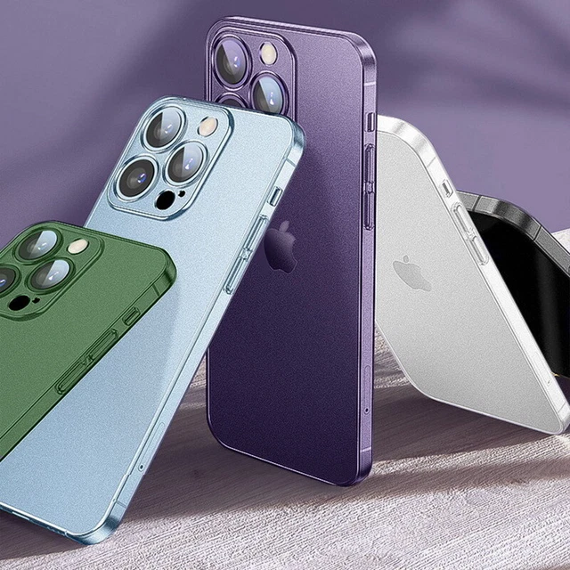 Für iPhone 14 13 Pro Max 12 11 XR 14 Plus Ultradünn Matt Hart Klar Hülle Cover 3