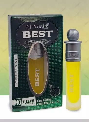 Al-Nuaim Best  Attar Roll-On |Women, Men| Alcohol Free Floral Attar - 6ML