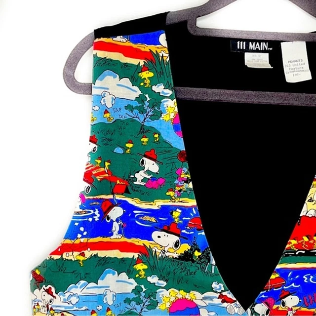 Vintage 90'S Snoopy Vest Size Large Unisex