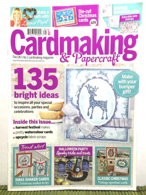 Cardmaking & Papercraft Magazine Reino Unido Octubre 2014 Edición 28 Navidad Halloween