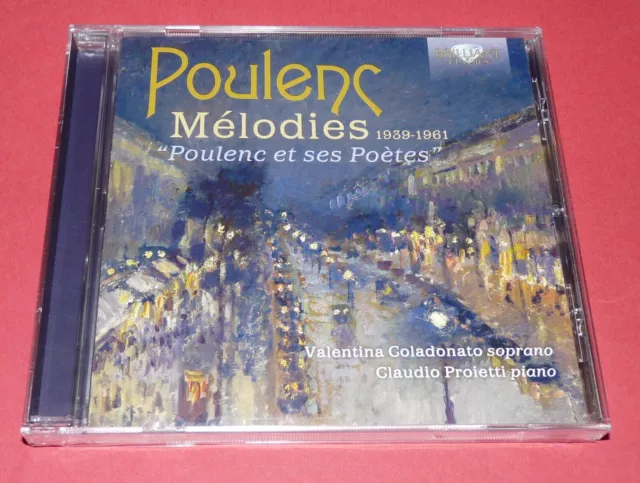 Poulenc -- Melodies 1839-1961 / Colodonato / Proietti  -- CD / Klassik / Sealed