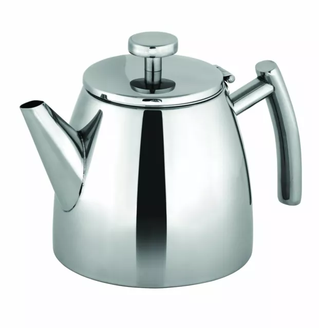 NEW AVANTI MODENA DOUBLE WALL STAINLESS STEEL TEAPOT 600ml Brew Herbal Infusion