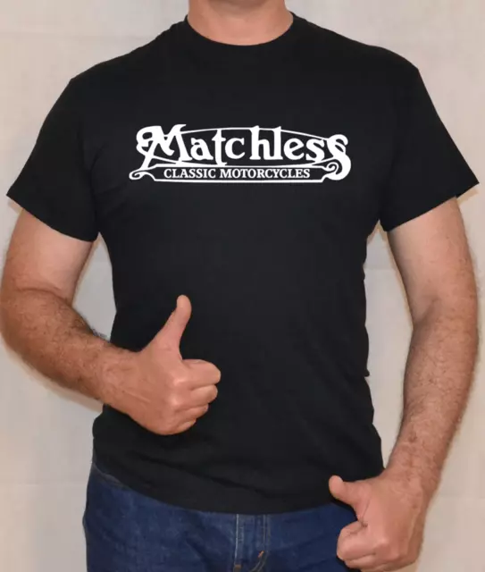 Matchless, Fahrrad, Motorrad, Klassisch, Spass, T-Shirt