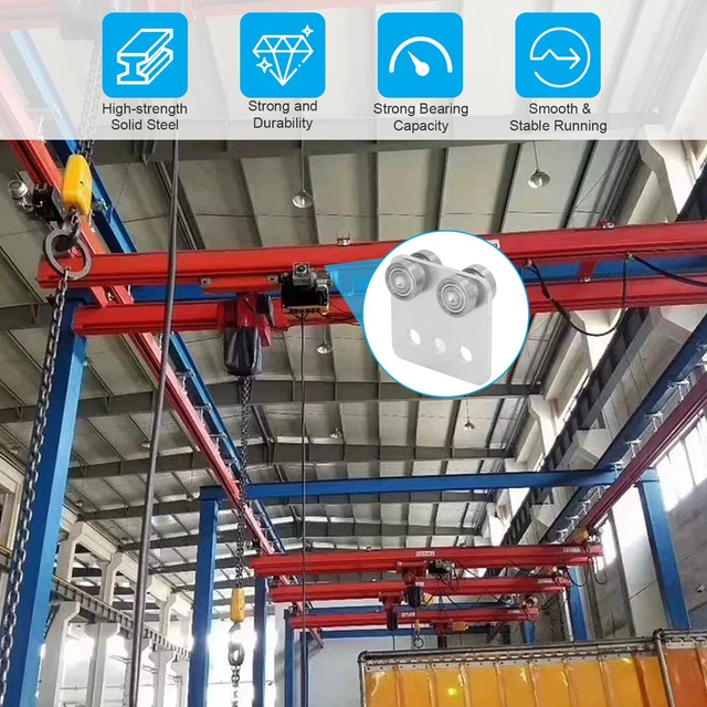 Trolley Assembly 4 Wheel Sliding Door Roller High Bearing Rolling Bearing