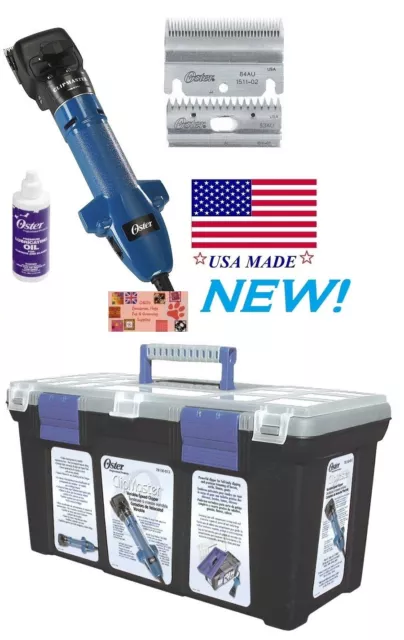 OSTER CLIPMASTER VARIABLE SPEED CLIPPER KIT-Blade SET,Oil,CASE CATTLE HORSE DOG