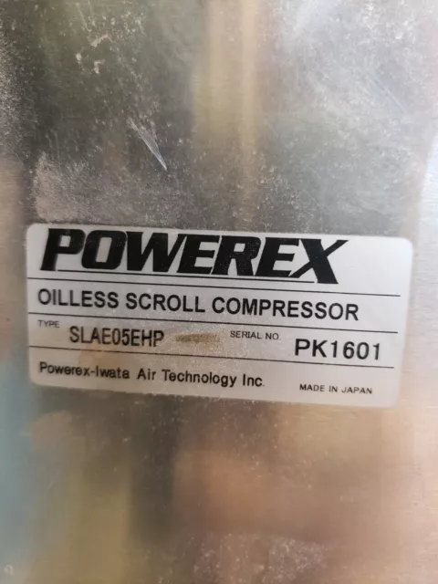 Powerex Slae05Ehp Oilless Scroll Compressor_Turns Smooth_As-Pictured_Shipsfast!~