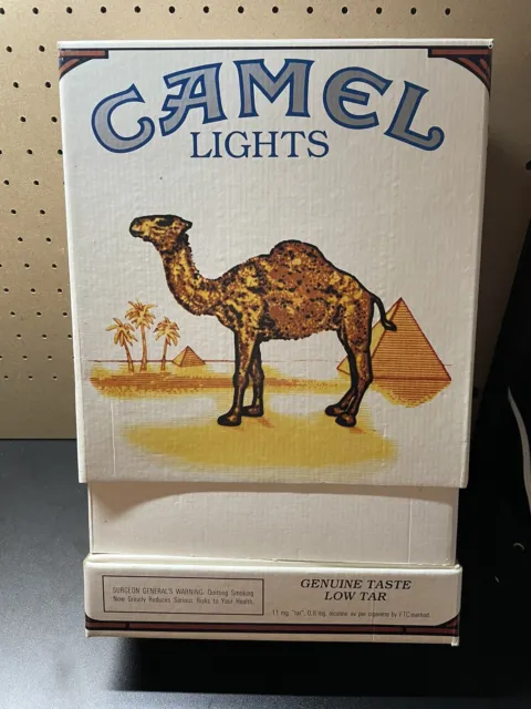 Camel Lights - Vintage Cardboard Cigarette Store Display - 10 x 14