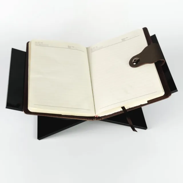 Desk Book Stand X Shaped Hold Black Acrylic Book Holder Sleek