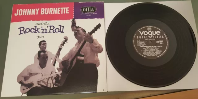 Johnny Burnette Trio 10" Lp - Repro Of The Legendary 1956 Uk Lp