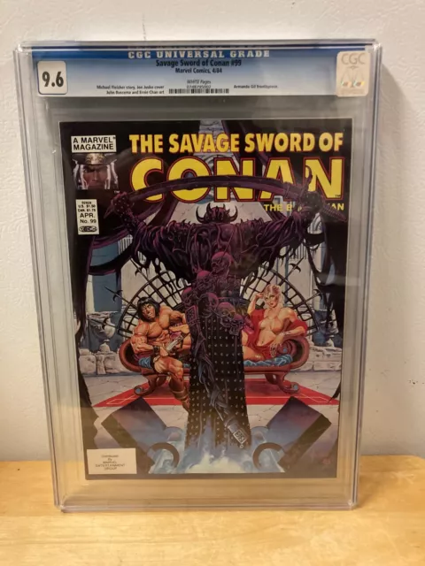 1984 Marvel The Savage Sword Of Conan The Barbarian #99 Comic - Graded Cgc 9.6