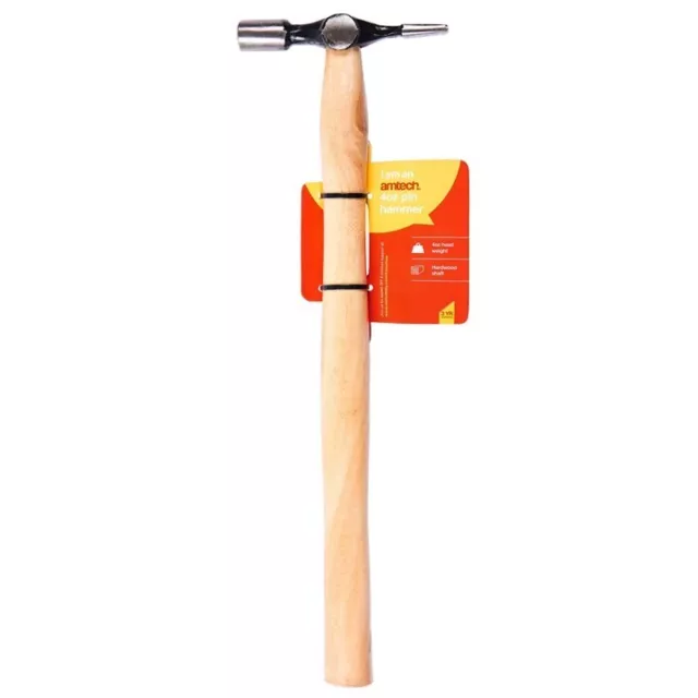 Amtech Poignée en Bois 114ml Croix Pein Broche/Panneau/Épingle/Ongles Marteau