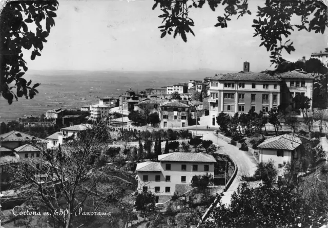 6995) Cortona (Arezzo) Panorama. Viaggiata.