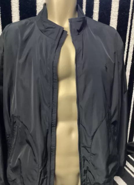 POLO RALPH LAUREN Stockport Barracuda Black Jacket Sz XL 129.00 PicClick UK