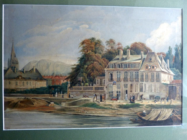 Félix Brard 19/20ᵉ siècle. Un soir. Bord de la Cure (Yonne