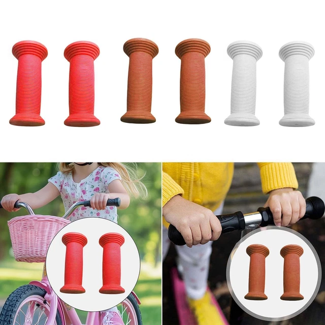 Cyclingcolors Manopole Impugnature Bici 85mm Manubrio 19mm MTB Vintage Bambino Antiscivolo Bicicletta, Nero - 14