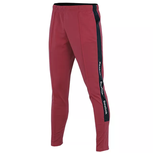 Reebok Herren Trainingshose Jogginghose Trackster Jogger Hose Sporthose rot