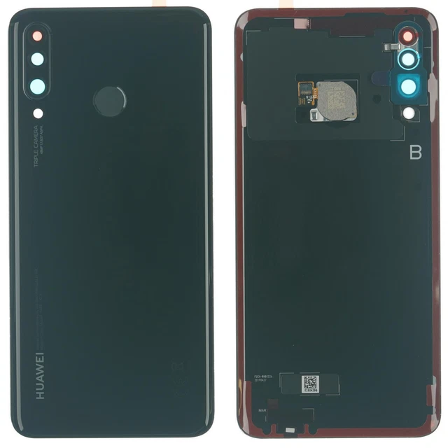 Huawei P30 lite Coque Arrière Boîtier Empreinte Digitale Caméra Lentille Noir