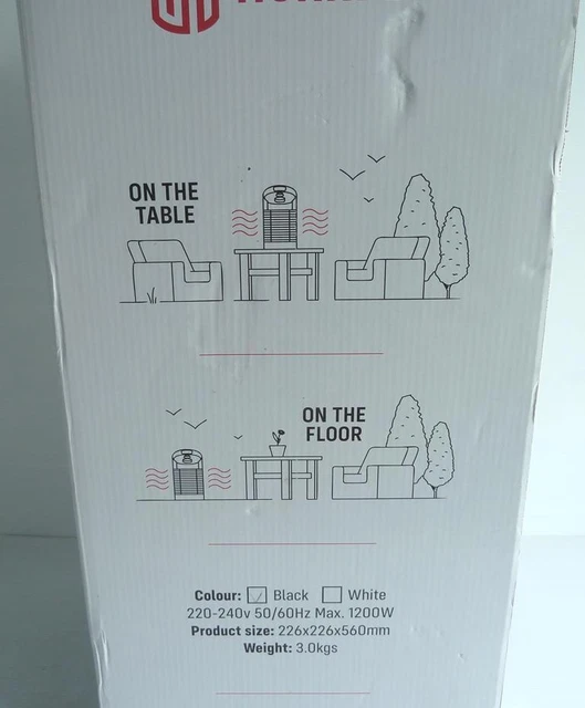 MARTELLO INFRARED PATIO Heater by Hornfel, Oscillating, 1200W, IPX4