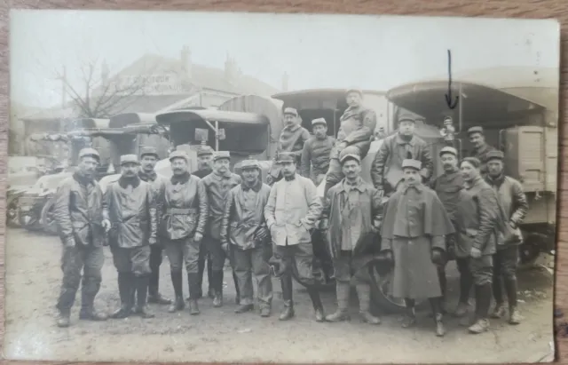 Maisons-Alfort 94 Photo Card, CPA Guerre 1914-1918, WW1, Val-de-Marne, Trucks