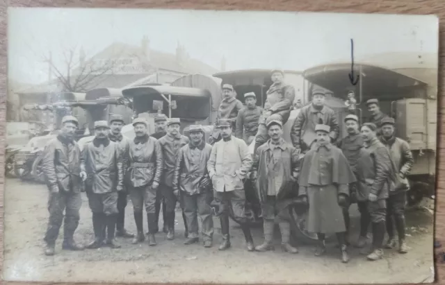 Maisons-Alfort 94 Photo Card, CPA Guerre 1914-1918, WW1, Val-de-Marne, Trucks