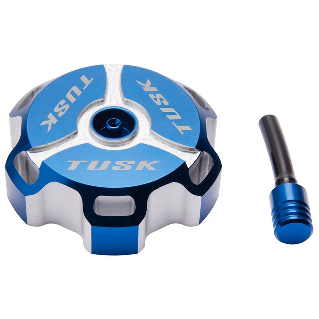 Tusk Billet Aluminum Gas Cap For Clarke Fuel Tanks Blue 1086810006
